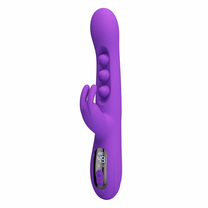 PRETTY LOVE - SABIEN VIBRADOR RABBIT CON ESTIMULACIÓN POR GOLPETEOS Y LED MORADO - Imagen 6
