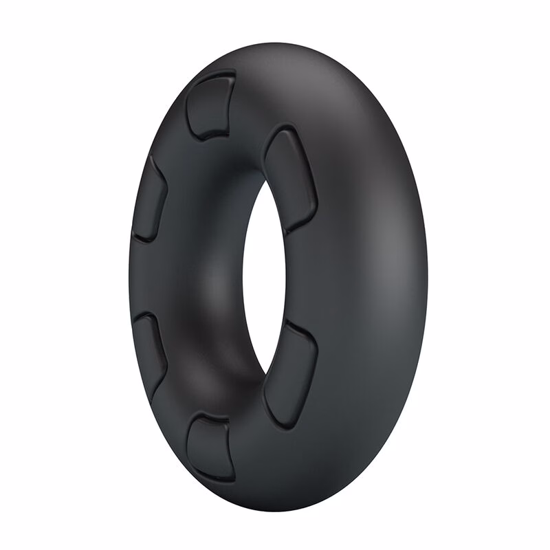 CRAZY BULL - BERTRAM ANILLO PARA PENE SUPER SOFT SILICONA NEGRO - Imagen 3