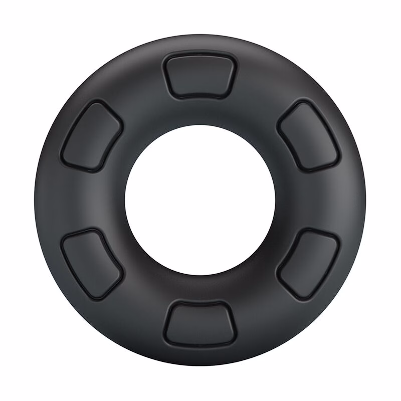 CRAZY BULL - BERTRAM ANILLO PARA PENE SUPER SOFT SILICONA NEGRO - Imagen 2