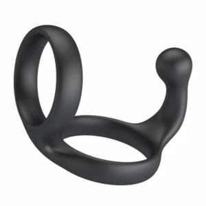 CRAZY BULL - FLORIAN ANILLO DOBLE PARA PENE Y TESTÍCULOS SILICONA NEGRO