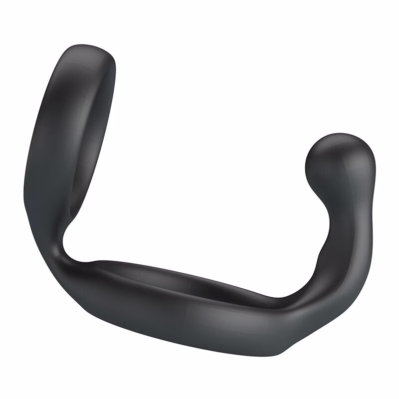 CRAZY BULL - FLORIAN ANILLO DOBLE PARA PENE Y TESTÍCULOS SILICONA NEGRO - Imagen 5