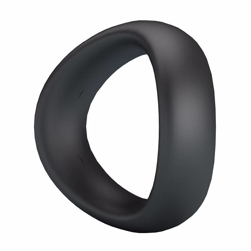 CRAZY BULL - VALEN ANILLO PARA PENE ERGONÓMICO SILICONA NEGRO - Imagen 5