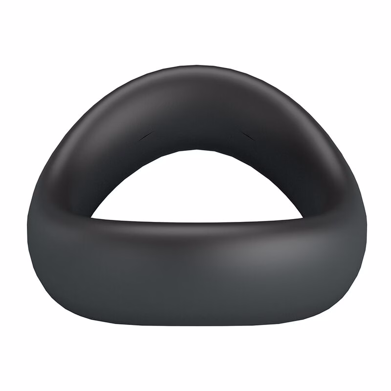 CRAZY BULL - VALEN ANILLO PARA PENE ERGONÓMICO SILICONA NEGRO - Imagen 3