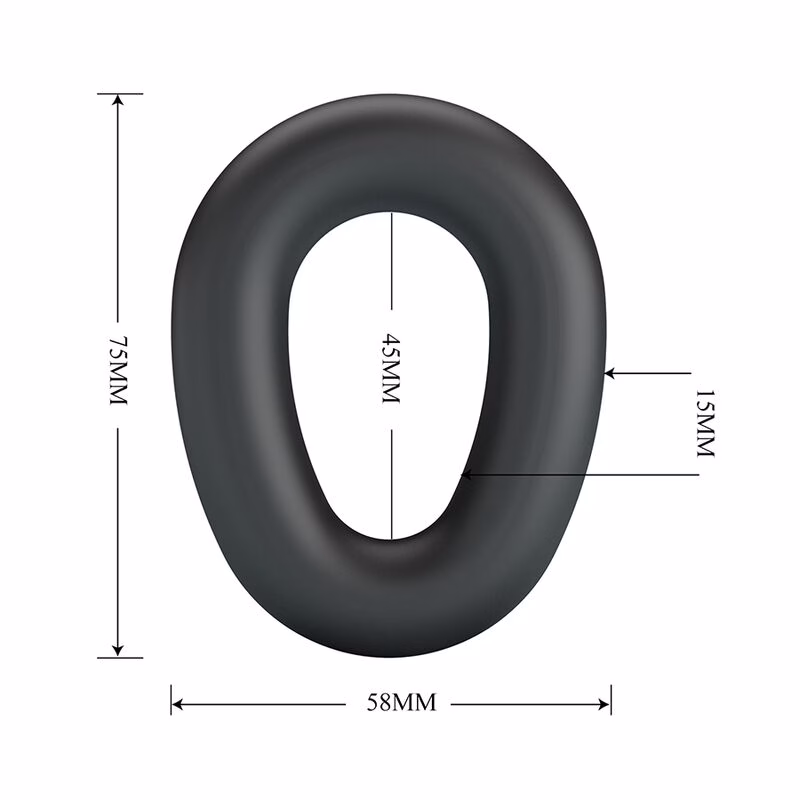 CRAZY BULL - VESPER ANILLO PARA PENE SUPER SOFT SILICONA NEGRO - Imagen 6