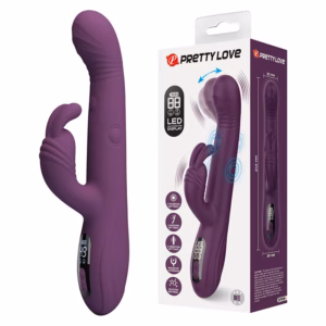PRETTY LOVE - DEE VIBRADOR RABBIT MULTIFUNCIÓN OSCILANTE Y PERCUTOR MORADO
