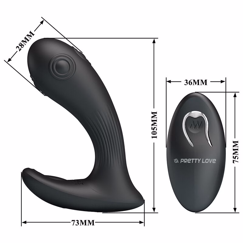 PRETTY LOVE - MIRABELLE VIBRADOR PROSTÁTICO CON CONTROL REMOTO - Imagen 6