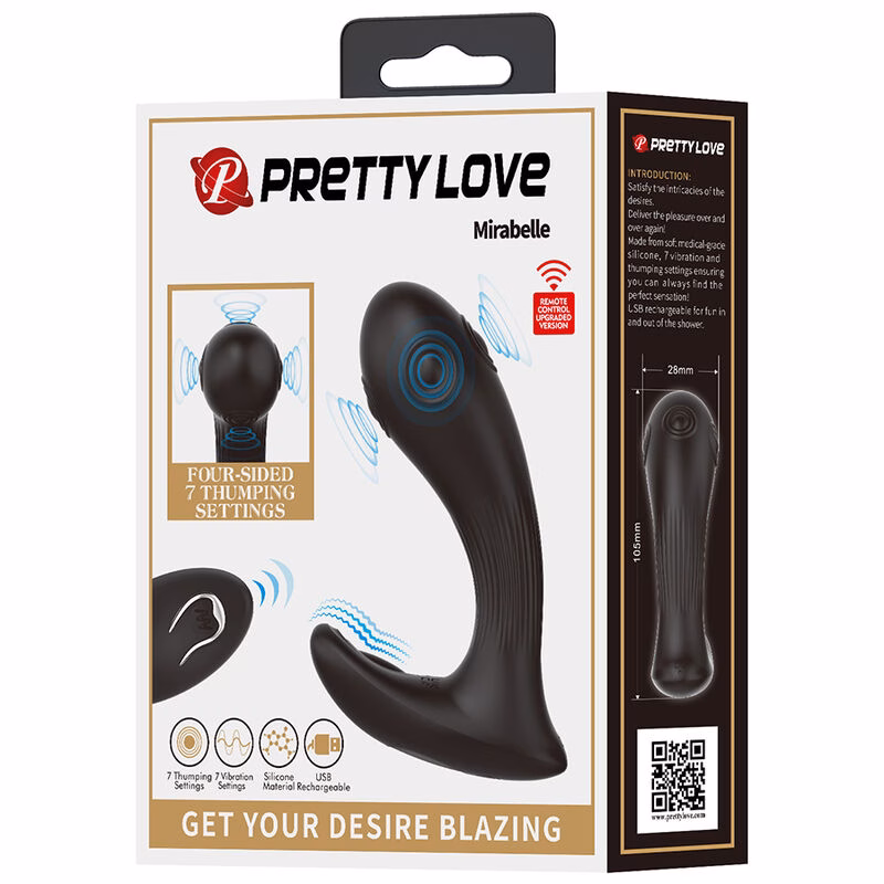 PRETTY LOVE - MIRABELLE VIBRADOR PROSTÁTICO CON CONTROL REMOTO - Imagen 9