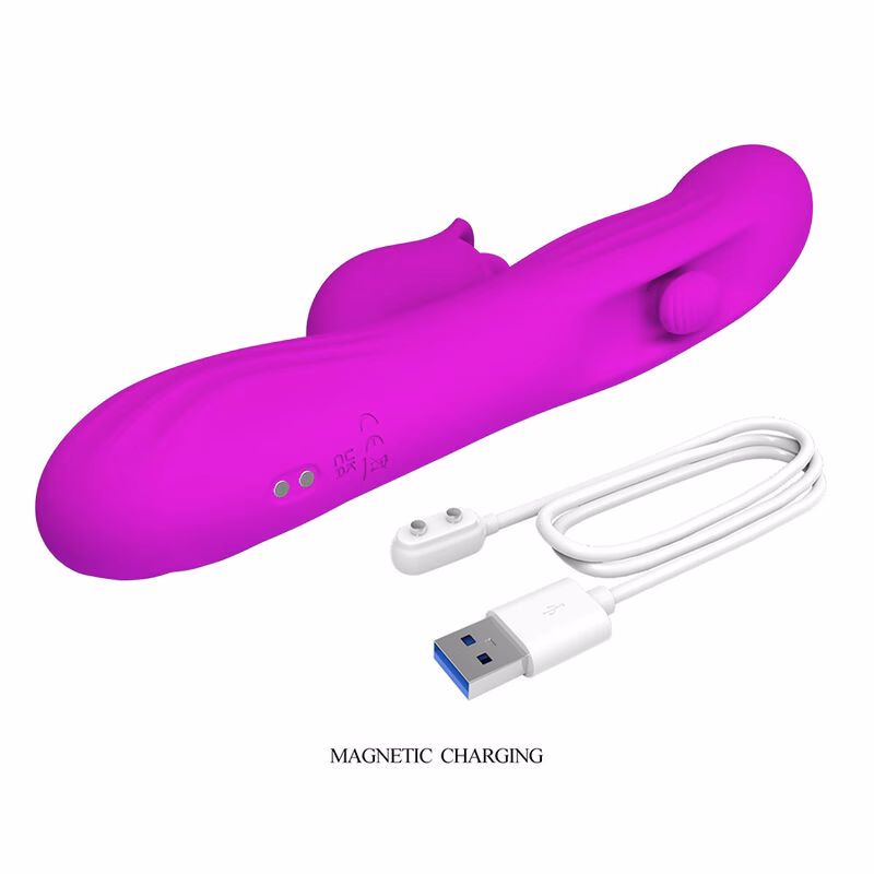 PRETTY LOVE - YALANDA VIBRADOR RABBIT OSCILANTE CON PANTALLA LED MORADO - Imagen 10