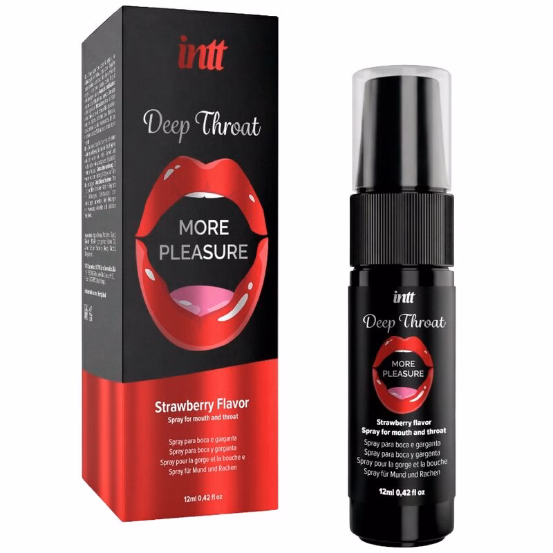 INTT - DEEP THROAT MORE PLEASURE SPRAY ORAL SABOR FRESA