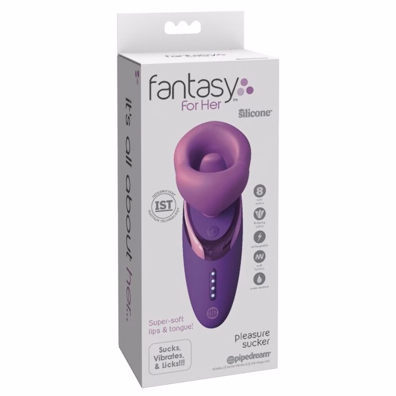 FANTASY FOR HER - SUCCIONADOR DE CLÍTORIS CON VIBRACIÓN PLEASURE SUCKER MORADO - Imagen 8