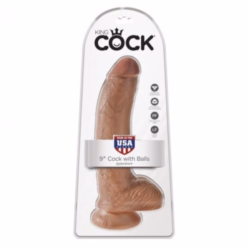 KING COCK - DILDO REALÍSTICO CON TESTÍCULOS 22,8 CM - Imagen 5
