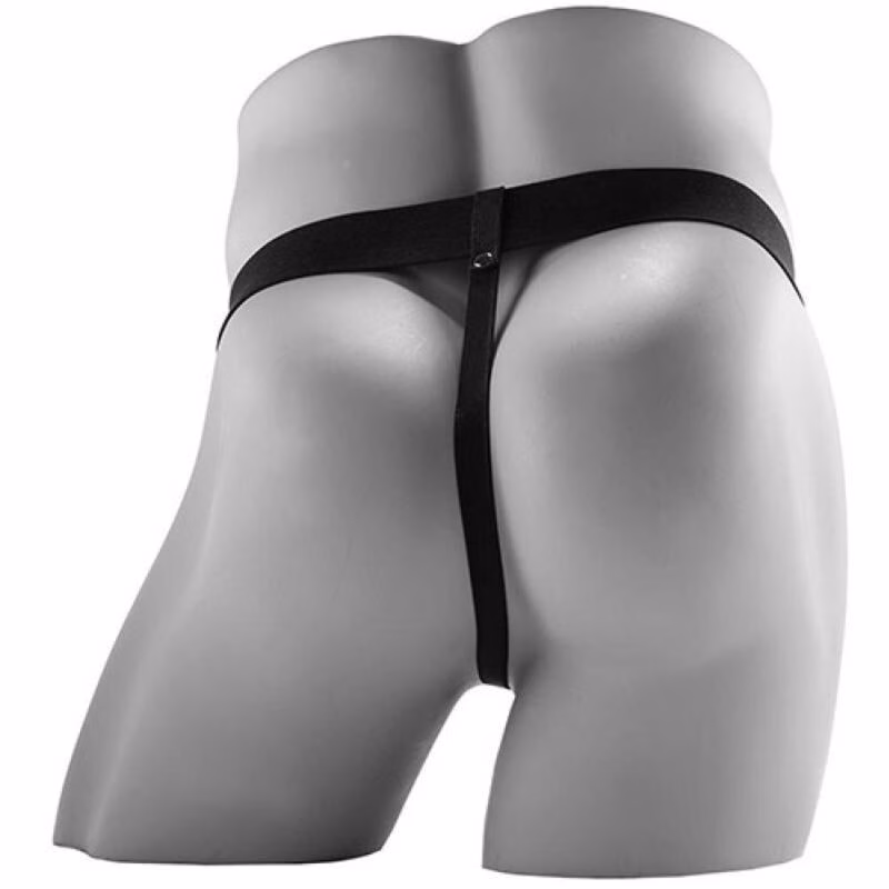 FETISH FANTASY SERIES - STRAP ON HUECO REALISTA VIBRADOR CON TESTÍCULOS 17,8 CM - Imagen 5