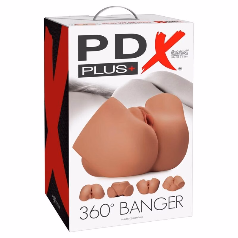 PDX PLUS - MASTURBADOR REALISTA 360 BANGER ANO Y VAGINA - Imagen 7