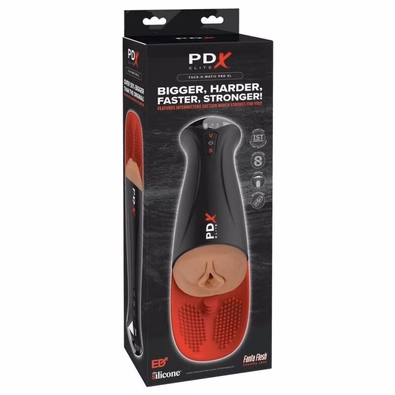 PDX ELITE - MASTURBADOR AUTOMÁTICO FAP-O-MATIC PRO XL VIBRADOR MARRÓN 34.9 CM - Imagen 6