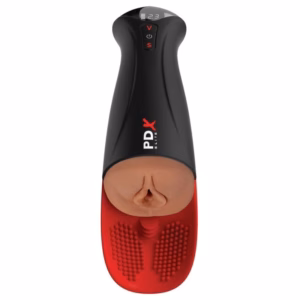 PDX ELITE - MASTURBADOR AUTOMÁTICO FAP-O-MATIC PRO XL VIBRADOR MARRÓN 34.9 CM