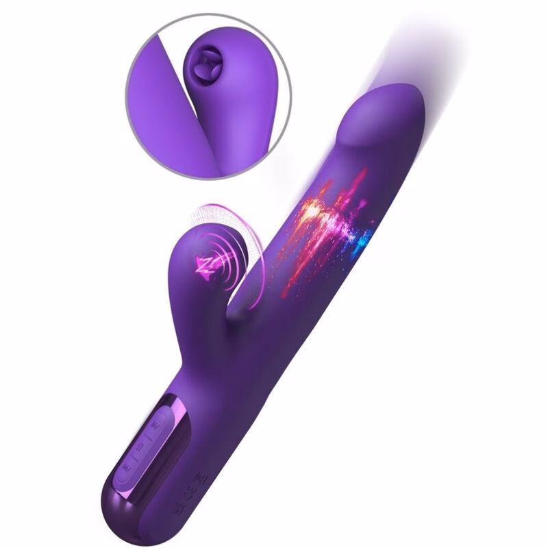 FANTASY FOR HER - VIBRADOR RABBIT SUPER SONIX THRUSTER MORADO - Imagen 2