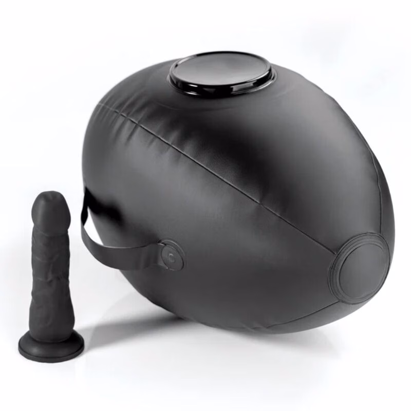 FETISH FANTASY SERIES - HINCHABLE BODY DOCK CON DILDO NEGRA 41.9 CM - Imagen 2
