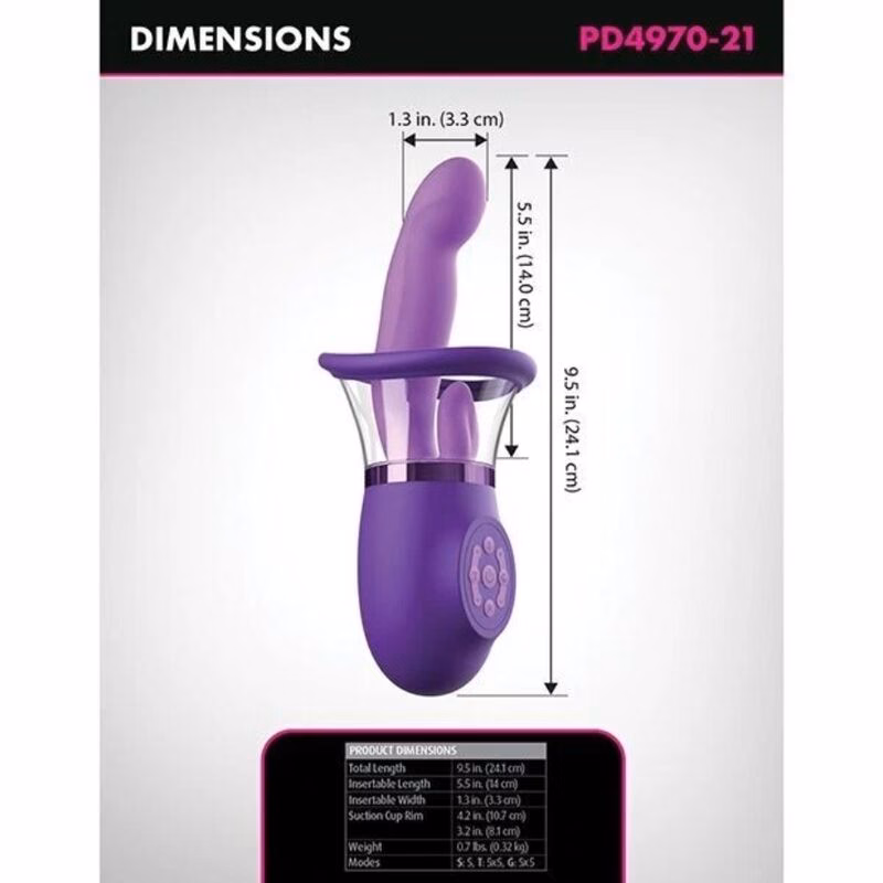 FANTASY FOR HER - VIBRADOR RABBIT ULTIMATE PLEASURE PRO PLUS MORADO - Imagen 4