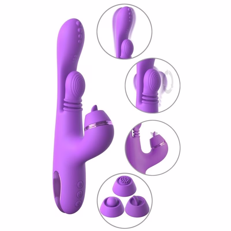 FANTASY FOR HER - VIBRADOR RABBIT INTIMOTION PULSE PRO VIBE MORADO
