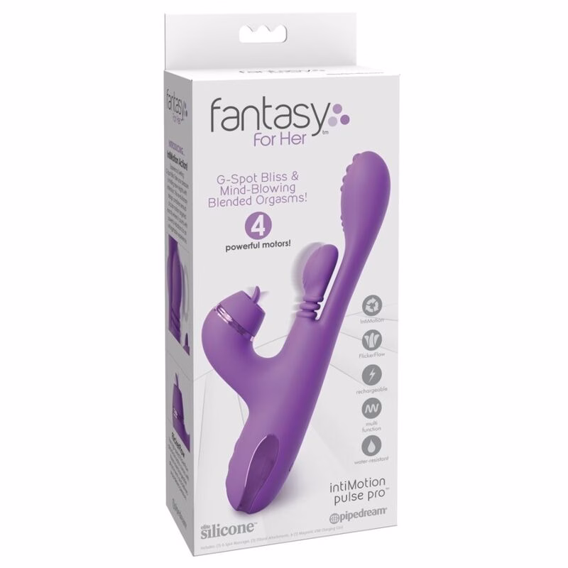 FANTASY FOR HER - VIBRADOR RABBIT INTIMOTION PULSE PRO VIBE MORADO - Imagen 8
