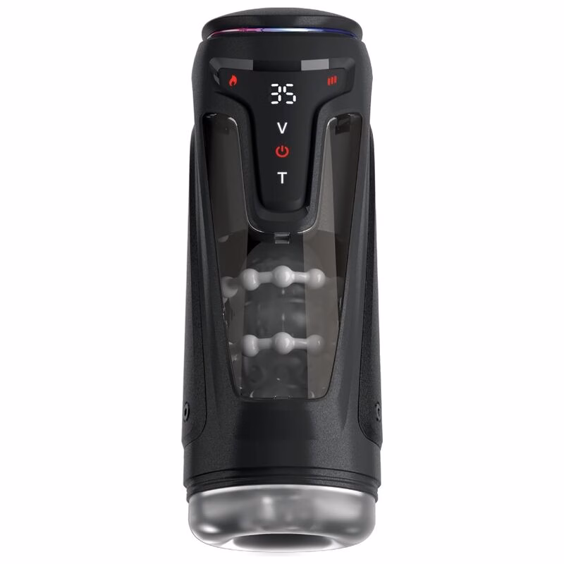 PDX ELITE - MASTURBADOR AUTOMÁTICO MOTO-BATOR PRO THRUSTING STROKER VIBRADOR Y CALOR 26.5 CM