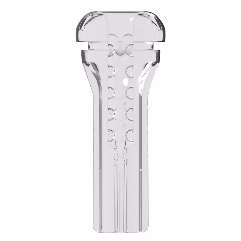 PDX ELITE - MASTURBADOR TRANSPARENTE VIEWTUBE PLUS SEE-THRU EZ-GRIP 21 CM - Imagen 2