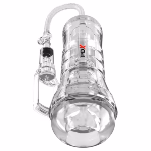 PDX ELITE - MASTURBADOR TRANSPARENTE VIEWTUBE VAC XXL CON BOMBA DE SUCCIÓN 27.3 CM