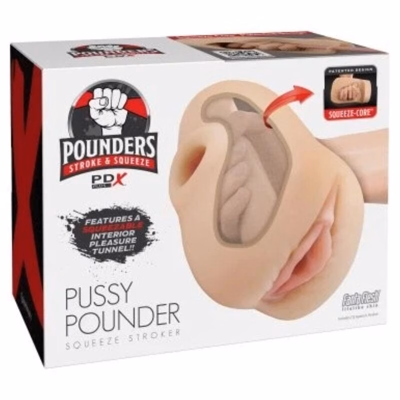 PDX PLUS - MASTURBADOR VAGINA REALÍSTICA PUSSY POUNDER SQUEEZE STROKER 18 CM - Imagen 7