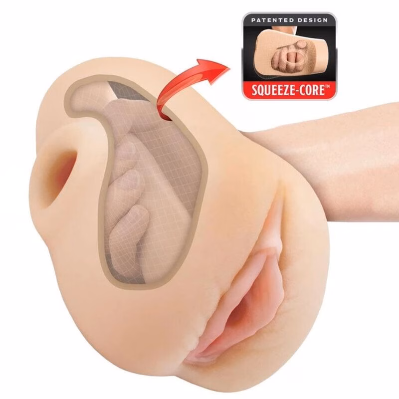 PDX PLUS - MASTURBADOR VAGINA REALÍSTICA PUSSY POUNDER SQUEEZE STROKER 18 CM