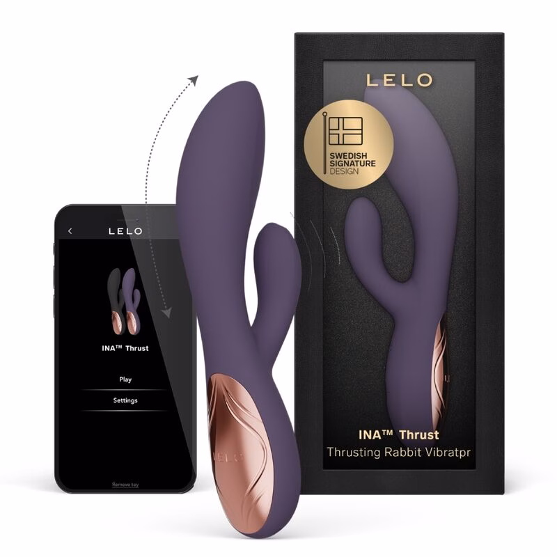 LELO - INA THRUST VIBRADOR RABBIT CON EMPUJE MORADO