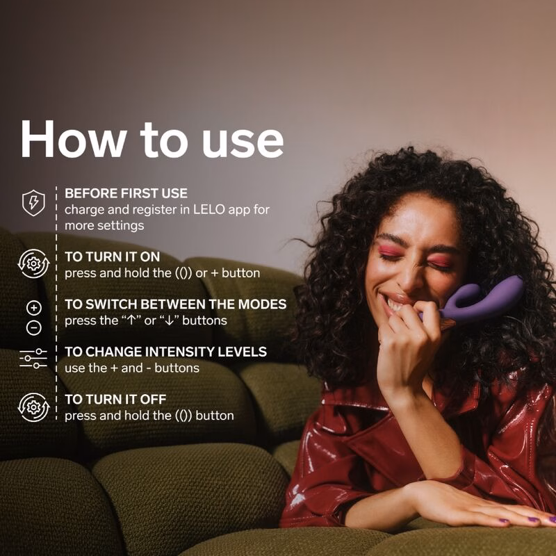 LELO - INA THRUST VIBRADOR RABBIT CON EMPUJE MORADO - Imagen 7