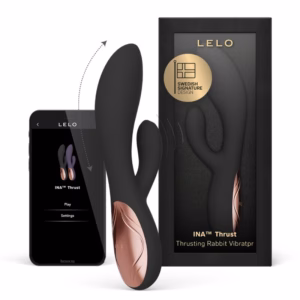 LELO - INA THRUST VIBRADOR RABBIT CON EMPUJE NEGRO