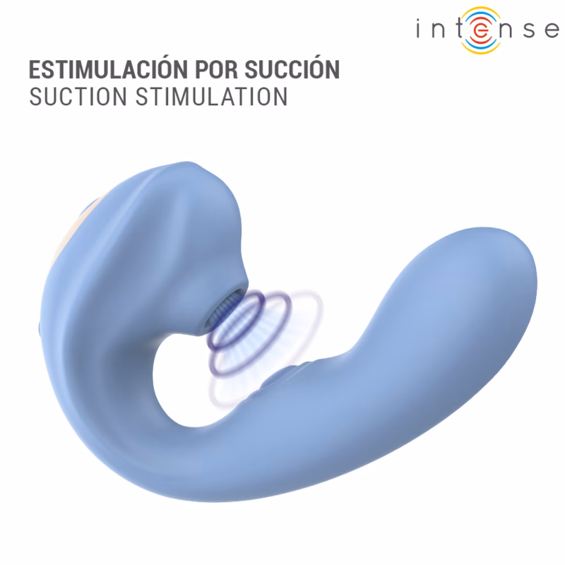 INTENSE - GINA ESTIMULADOR DE CLÍTORIS MULTIFUNCIÓN AZUL - Imagen 3