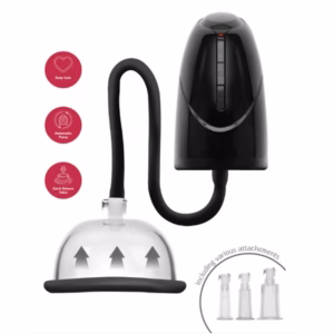 SHE.E.O - BOMBA AUTOMÁTICA DE VACÍO PARA VAGINA Y CLÍTORIS NEGRA