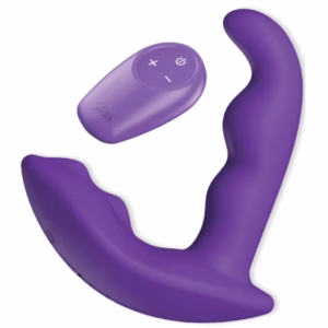 SHE.E.O - ESTIMULADOR ANAL VIBRADOR ROTATIVO CON CONTROL REMOTO MORADO