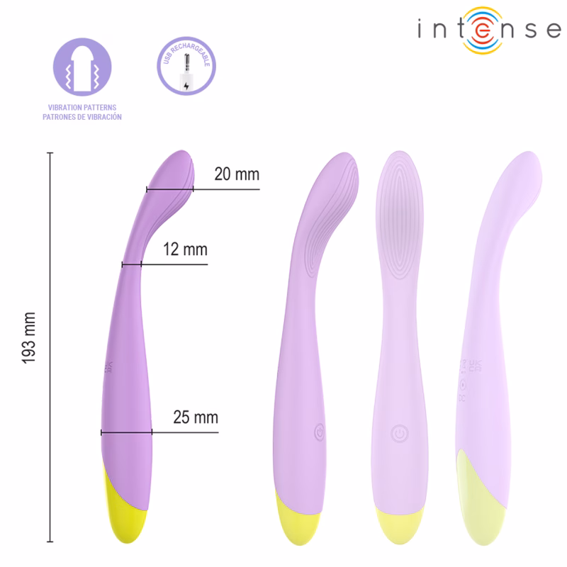 INTENSE - LUCCA G-POINT ESTIMULADOR FLEXIBLE RECARGABLE USB - Imagen 3