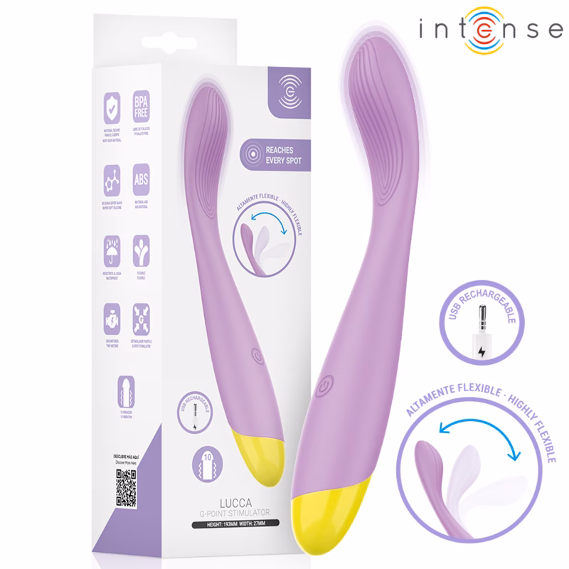 INTENSE - LUCCA G-POINT ESTIMULADOR FLEXIBLE RECARGABLE USB