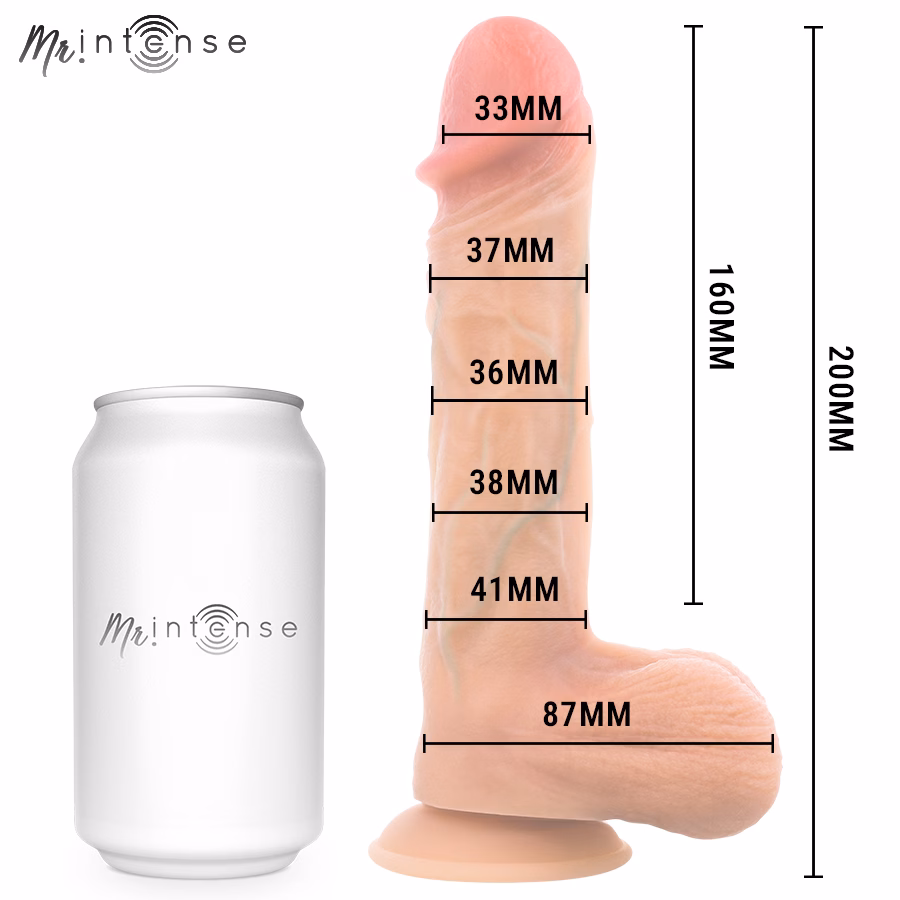 MR INTENSE - LOGAN DILDO VIBRADOR SILICONA CON EFECTO CALOR Y CONTROL REMOTO 20 CM -Ø- 4.1 CM - Imagen 10