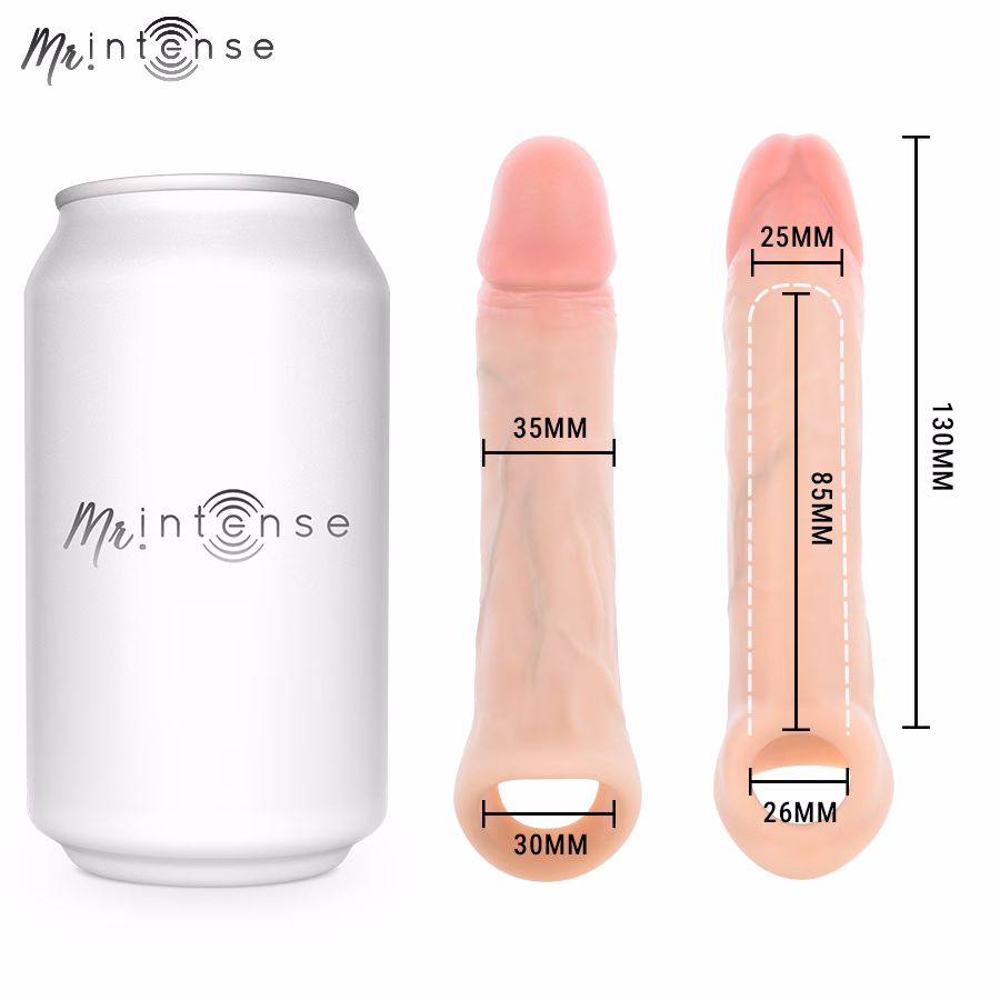 MR INTENSE - SIMON S FUNDA DE PENE SILICONA 13 CM -Ø- 4 CM - Imagen 4