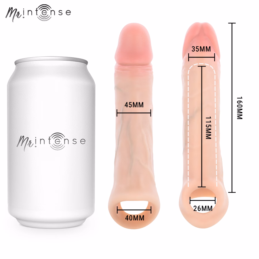 MR INTENSE - SIMON L FUNDA PARA PENE SILICONA 16 CM -Ø- 4.5 CM - Imagen 5