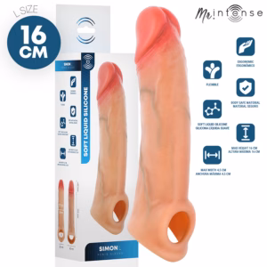 MR INTENSE - SIMON L FUNDA PARA PENE SILICONA 16 CM -Ø- 4.5 CM
