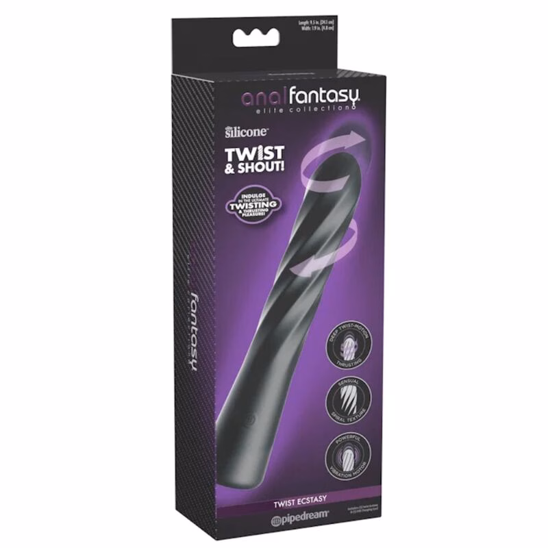 ANAL FANTASY ELITE - TWIST ECSTASY ESTIMULADOR ANAL GIRATORIO RECARGABLE - Imagen 5