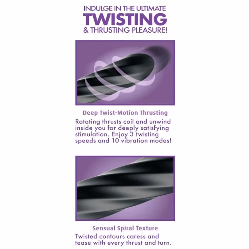 ANAL FANTASY ELITE - TWIST ECSTASY ESTIMULADOR ANAL GIRATORIO RECARGABLE - Imagen 4