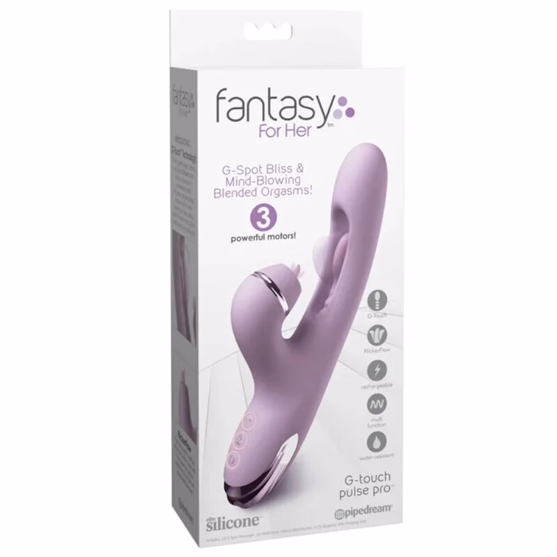 FANTASY FOR HER - G-TOUCH PULSE PRO PURPLE VIBRADOR RABBIT PARA PUNTO G Y CLÍTORIS - Imagen 7