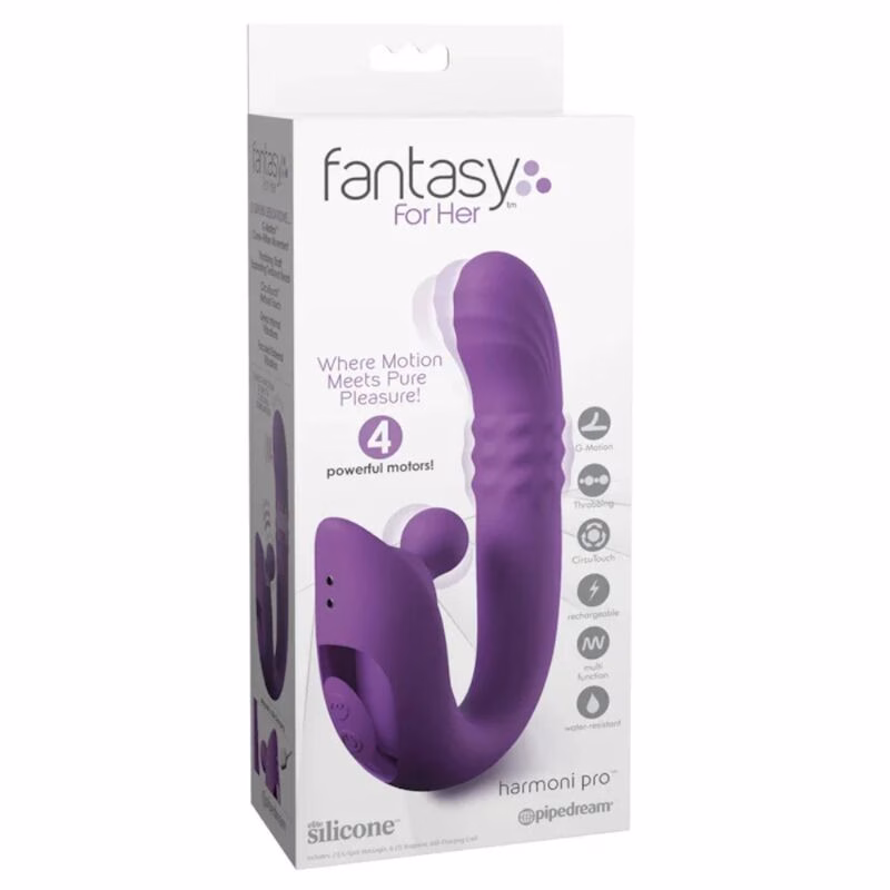 FANTASY FOR HER - HARMONI PRO PURPLE VIBRADOR RABBIT PARA PUNTO G Y CLÍTORIS - Imagen 8