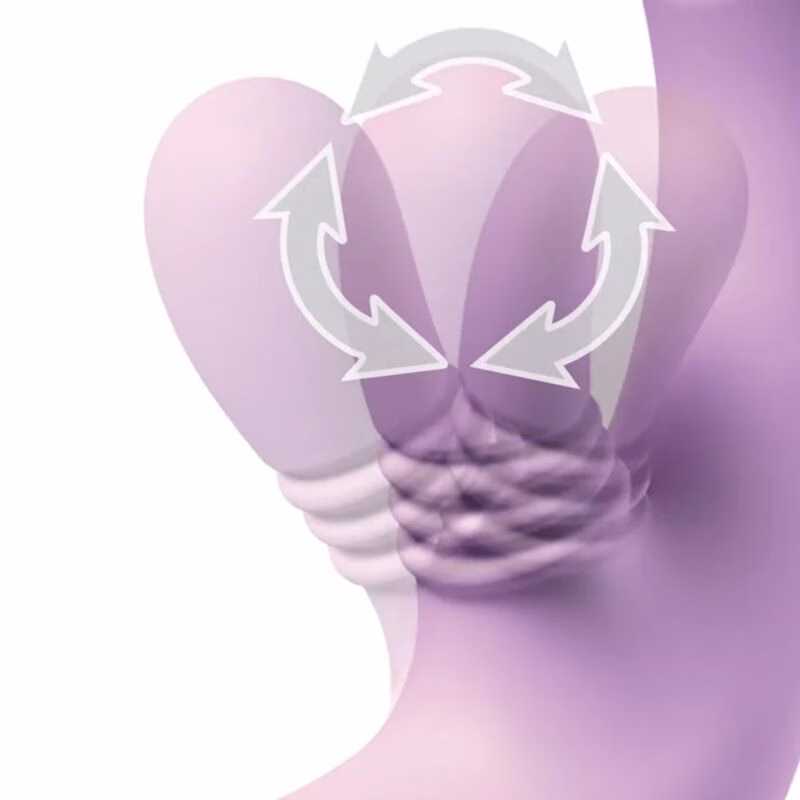FANTASY FOR HER - INTIMOTION FLUTTER PRO PURPLE VIBRADOR RABBIT PARA PUNTO G Y CLÍTORIS - Imagen 3