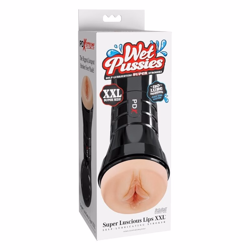 PDX EXTREME - MASTURBADOR WET PUSSIES SUPER LUSCIOUS LIPS XXL LIGHT - Imagen 6