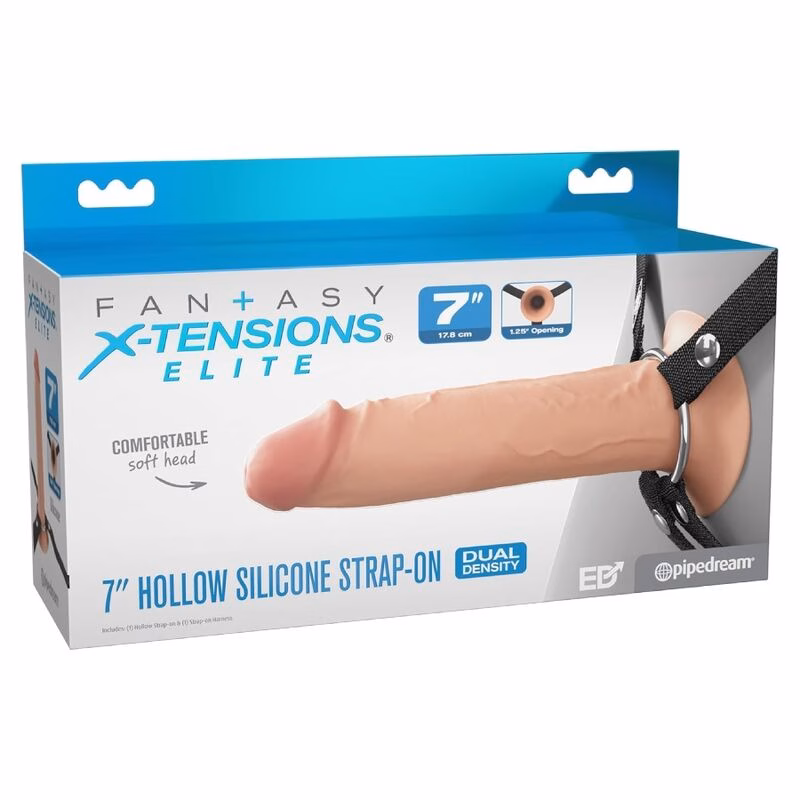 FANTASY X-TENSIONS ELITE - ARNÉS CON DILDO HUECO DE SILICONA 17,8 CM - Imagen 7