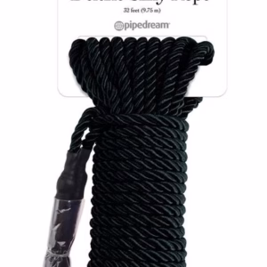 FETISH FANTASY SERIES - CUERDA DE SEDA DELUXE NEGRA 9,75 M