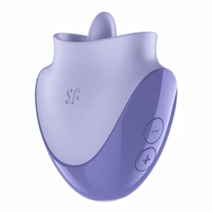 SATISFYER - TONGUE DANCER ESTIMULADOR CLITORIANO CON VIBRACIÓN Y PULSACIONES LILA